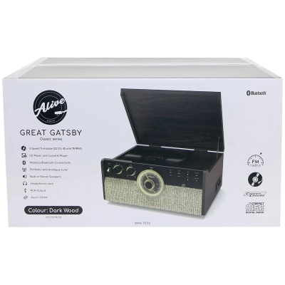 Alive audio Alive Audio Great Gatsby Dark Wood AA-GGS-08-DW